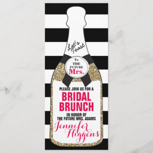 Bridal Brunch Bridal Shower Invitation Champagne Kaart