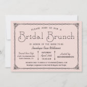 Bridal Brunch Bridal Shower Invitations Kaart (Voorkant)