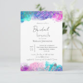 Bridal Brunch Bright Fun Mermaid Ink Kaart (Staand voorkant)