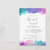 Bridal Brunch Bright Fun Mermaid Ink Kaart (Voorkant / Achterkant)