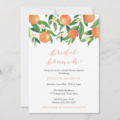 Bridal Brunch Citrus Charcoal Stripes Kaart (Voorkant)