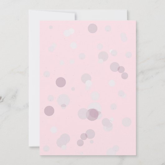 Bridal Brunch en Bubble Wedding Shower Invitation Kaart (Achterkant)