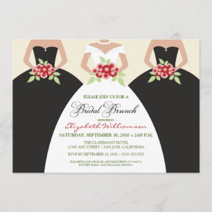 Bridal Brunch Invite (zwart) Kaart