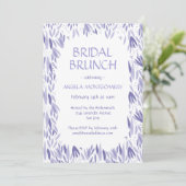 Bridal Brunch Lavender leest Pattern Kaart (Staand voorkant)