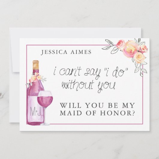 Bridal Brunch Maid of Honor Kaart (Voorkant)