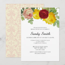Bridal Brunch met  Rozen Floral Kaart