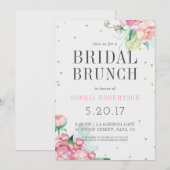 Bridal Brunch Party Uitnodiging (Voorkant / Achterkant)