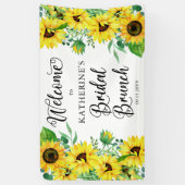Bridal Brunch Shower Boho Sunflower | Eucalyptus Spandoek (Verticaal)