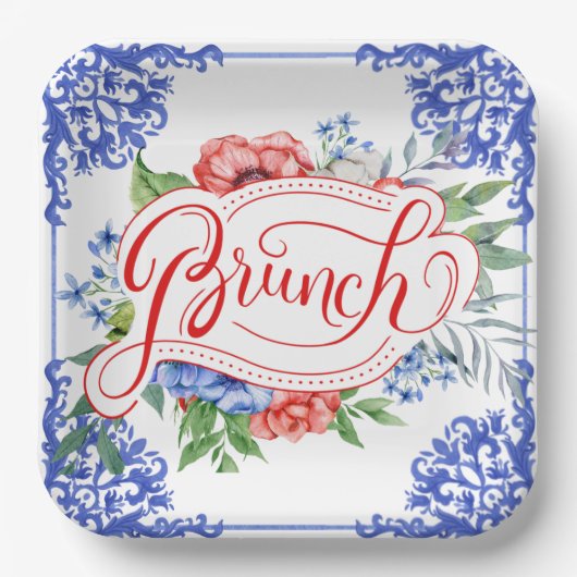 Bridal Brunch | Shower Papieren Bordje (Voorkant)