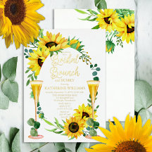 Bridal Brunch Sunflower | Eucalyptus Floral Lijst