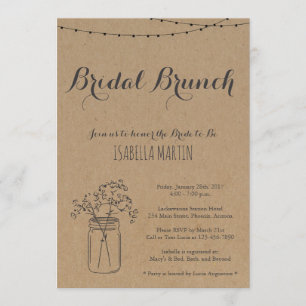 Bridal Brunch Uitnodiging om kraft Achtergrond