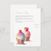 Bridal Brunch Vrijgezellenfeest Dank u kaart (Voorkant / Achterkant)