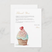 Bridal Brunch Vrijgezellenfeest Dank u kaart (Voorkant / Achterkant)