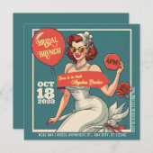 Bridal Brunch vrijgezellenfeest Kaart (Voorkant / Achterkant)