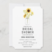 Bridal Brunch Zonnebloem Boeket Douche uitnodiging (Voorkant)