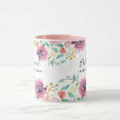 Bridal BUDGET Bridesmaid Gifts Pink Floral Mok (Midden)