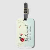 Bridal BUDGET - PARTIJ LADYBUGS Bagagelabel (Voorkant (verticaal))