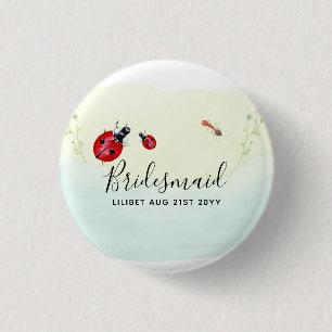 Bridal BUDGET - PARTIJ LADYBUGS Ronde Button 3,2 Cm