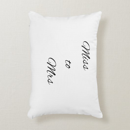 Bridal canvas tas accent kussen (Voorkant(Verticaal))