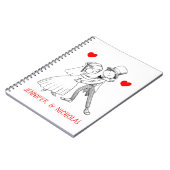 Bridal Cartoon bruin bruin bruin bruin bruin bruin Notitieboek (Linkerzijde)