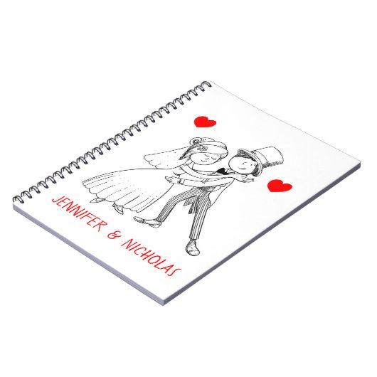 Bridal Cartoon bruin bruin bruin bruin bruin bruin Notitieboek (Linkerzijde)