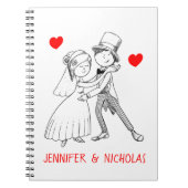 Bridal Cartoon bruin bruin bruin bruin bruin bruin Notitieboek (Voorkant)