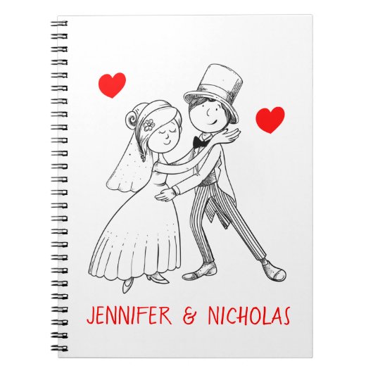 Bridal Cartoon bruin bruin bruin bruin bruin bruin Notitieboek (Voorkant)