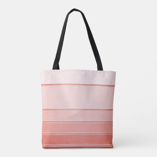 Bridal Coral Ton sur Ton Striped Canvas tas (Achterkant)