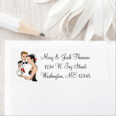 Bridal Couple Return Address Labels (Insitu)
