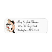 Bridal Couple Return Address Labels (Voorkant)