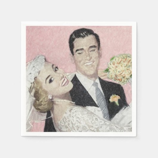 bridal Couple Servetten (Voorkant)