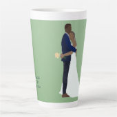 Bridal Couple, skin tones Variation 4 Latte Mok (Voorkant)