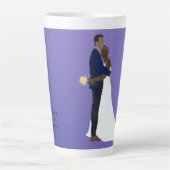 Bridal Couple, skin tones Variation 6 Latte Mok (Voorkant)