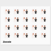 Bridal Couple Stickers (Vel)