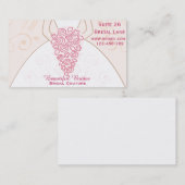 Bridal Couture, Bridal Draag, design voor bruiloft Visitekaartje (Voorkant / Achterkant)