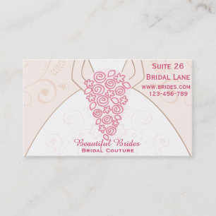 Bridal Couture, Bridal Draag, design voor weddensc Visitekaartje