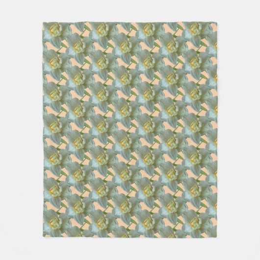 Bridal Crown Daffodil Pattern Cust. Fleece Blanket (Voorkant)