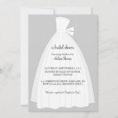 Bridal de Uitnodiging van de Shower {Zilver} (Voorkant)