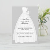 Bridal de Uitnodiging van de Shower {Zilver} (Staand voorkant)