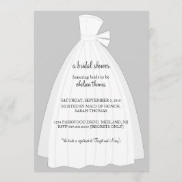 Bridal de Uitnodiging van de Shower {Zilver}