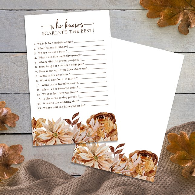 Bridal die het beste spel kent (Bridal Who Knows The Bride Best Game
)