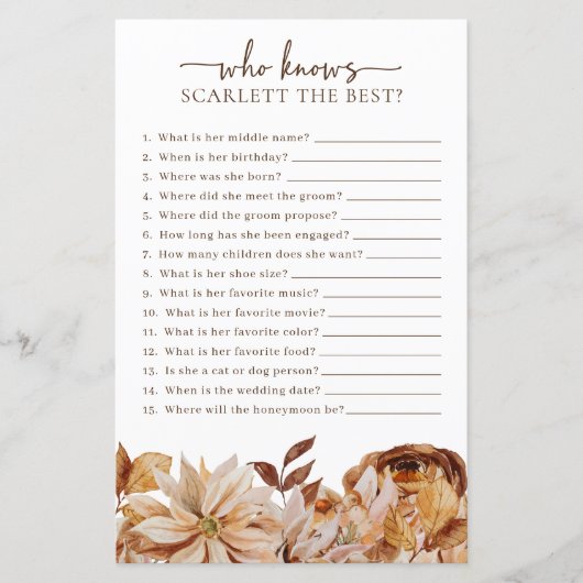 Bridal die het beste spel kent (Voorkant)