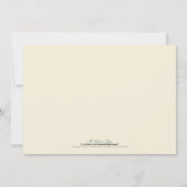 Bridal Dinner Invite (marine) Kaart (Achterkant)