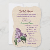 Bridal douche Uitnodiging Lilacs (Achterkant)