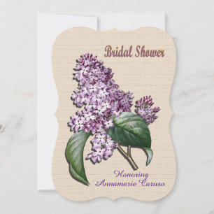 Bridal douche Uitnodiging Lilacs