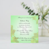 Bridal doucheuitnodiging, gele tulpbloemen kaart (Staand voorkant)