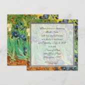 Bridal doucheuitnodiging, Vincent van Gogh, Irises Kaart (Voorkant / Achterkant)
