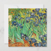 Bridal doucheuitnodiging, Vincent van Gogh, Irises Kaart (Achterkant)
