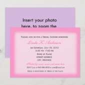 Bridal doucheuitnodiging, voeg je foto toe kaart (Voorkant / Achterkant)