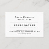 Bridal Draag met Foto van de houder Visitekaartje (Achterkant)